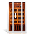 2-Person FAR Infrared Sauna – Extendable Hemlock Wood Design with Bluetooth, LED Lighting &amp; Digital Controls